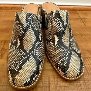 Madewell Snakeskin Mules